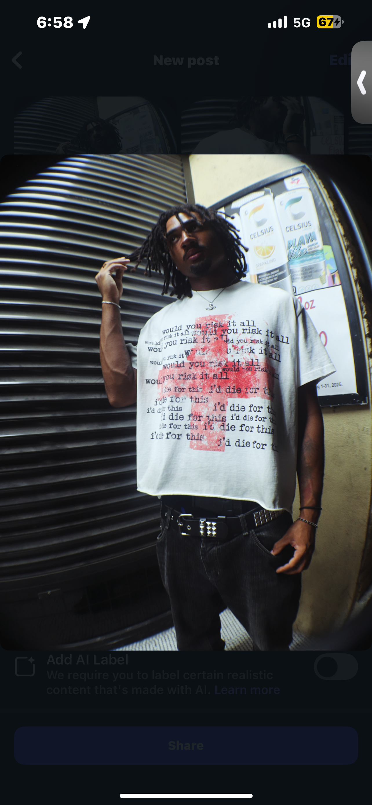 “Risk It All” Men’s Shirt